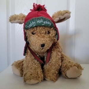 Hallmark Buddy Hollyday Dog 9" Plush Bean Bag 2002